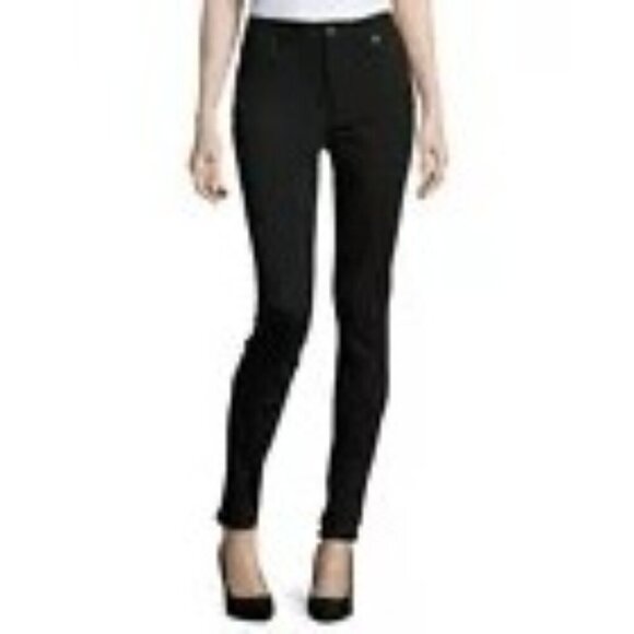 Burberry Brit Bexton Women's Black Skinny Leg zip jeans Size 27 - Picture 1 of 9